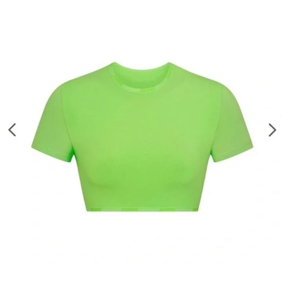 SKIMS Neon Green Crop Top (TOP ONLY) - Picture 2 of 5